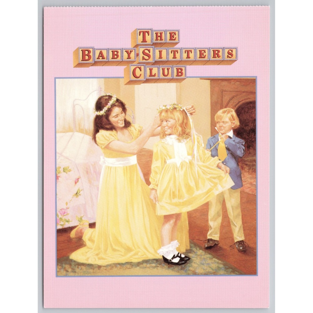 Vintage 1991 The Babysitters Club Postcard Kristy's Big Day 6 Scholastic Art